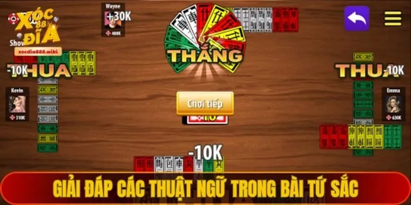 Giải thích những thuật ngữ về bài tứ sắc XOCDIA88