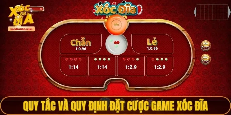 Quy tắc và quy định đặt cược game xóc đĩa