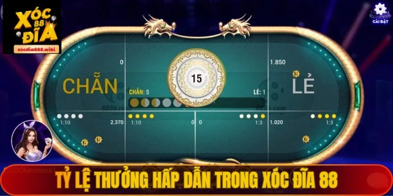 Tỷ lệ thưởng nhận được khi chiến thắng cực lớn